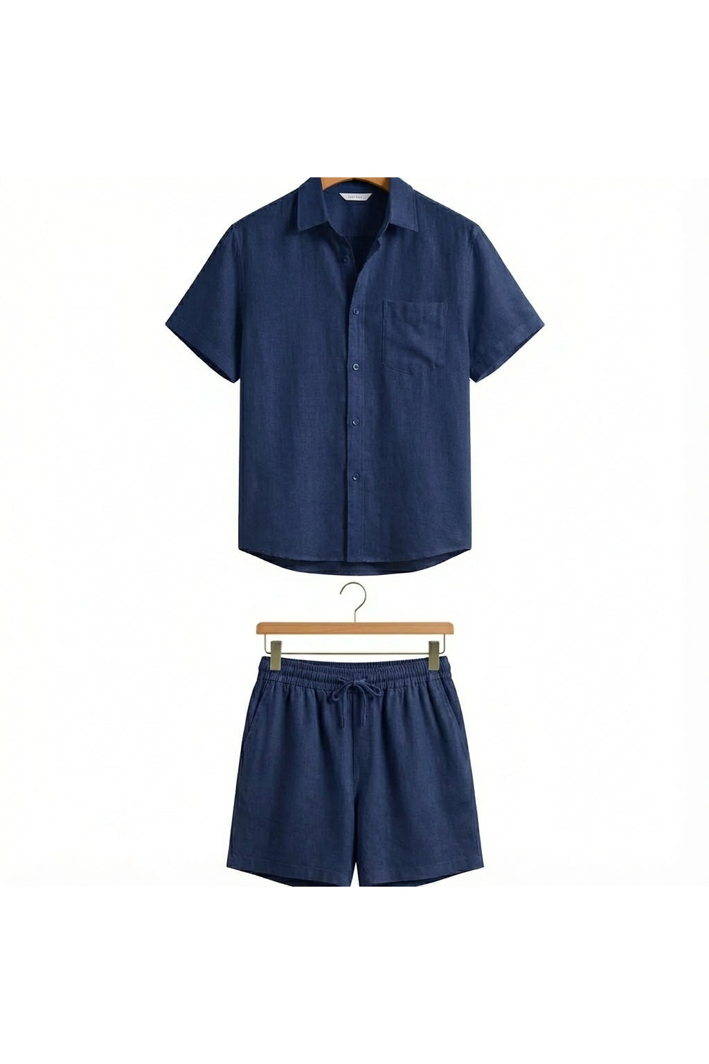 Ensemble Chemise Short en Lin Homme
