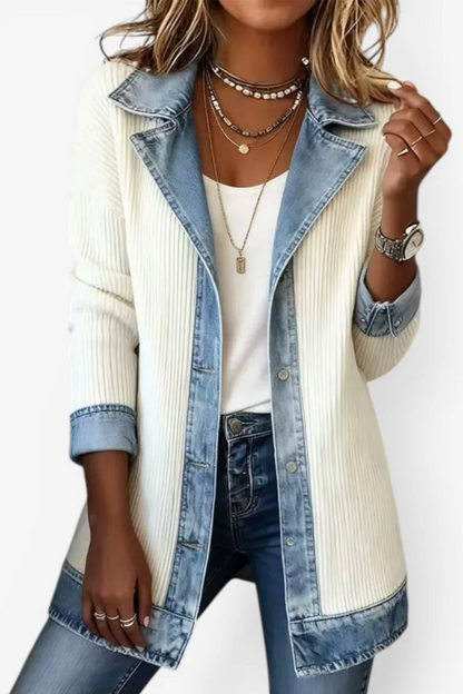 Veste Emilia™ – Denim Mixte Signature — Maison Dorée