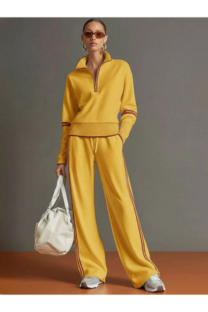 Marietta – chemisier et pantalon à pattes larges