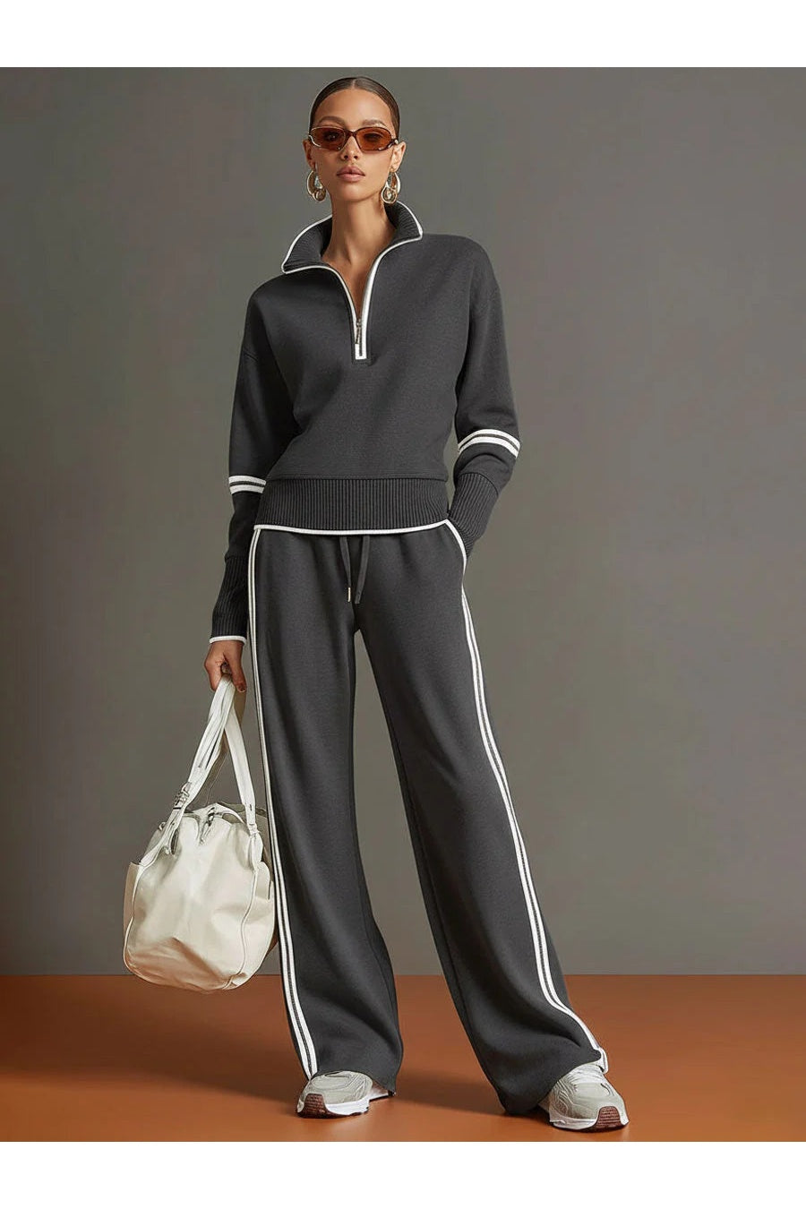 Marietta – chemisier et pantalon à pattes larges