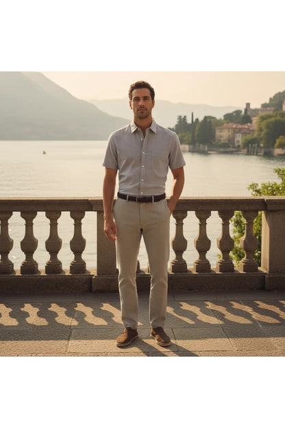 Chemise en Lin Homme Manche Courte