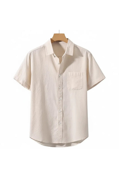 Chemise en Lin Homme Manche Courte