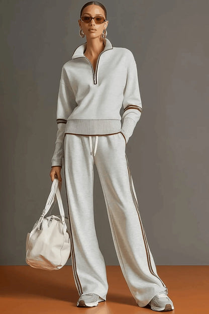 Marietta – chemisier et pantalon à pattes larges