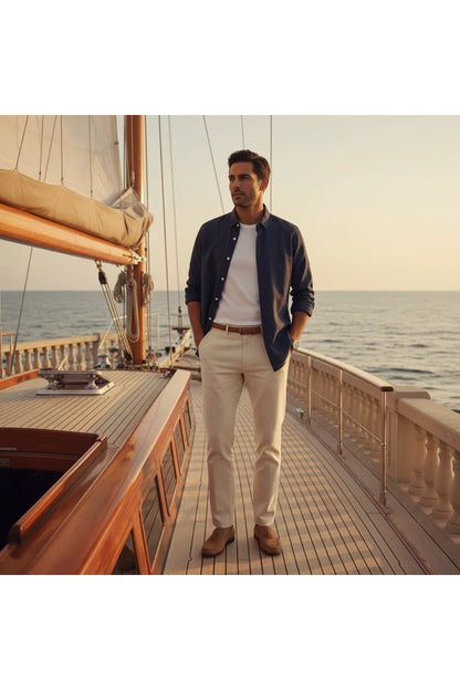 Chemise en Lin Homme Manche Longue