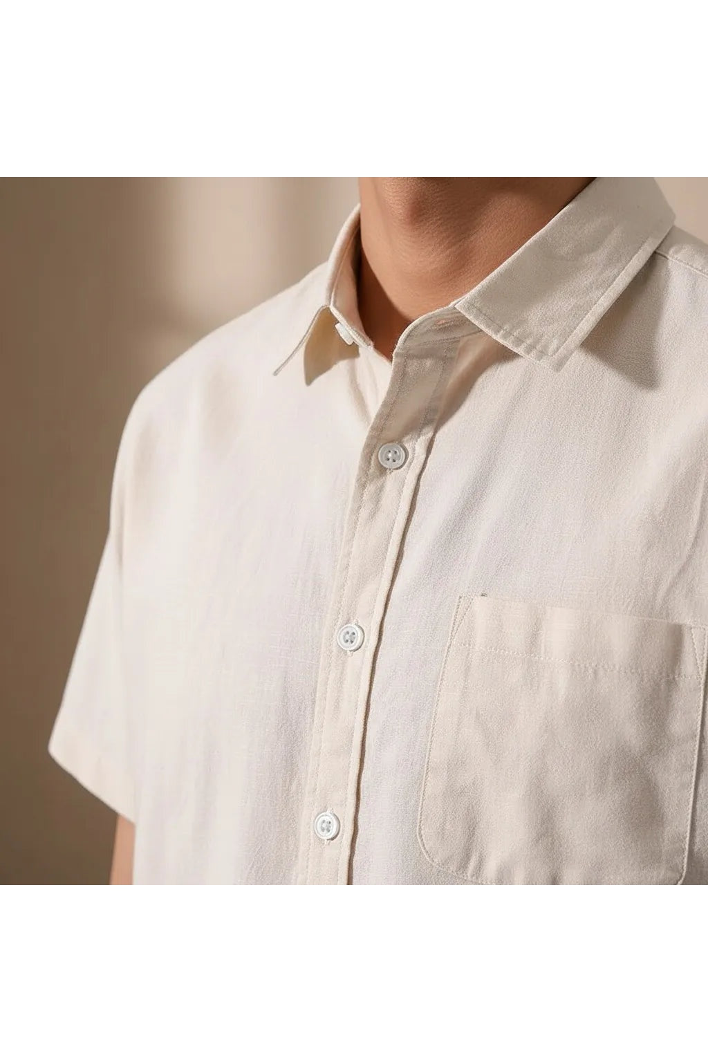 Chemise en Lin Homme Manche Courte