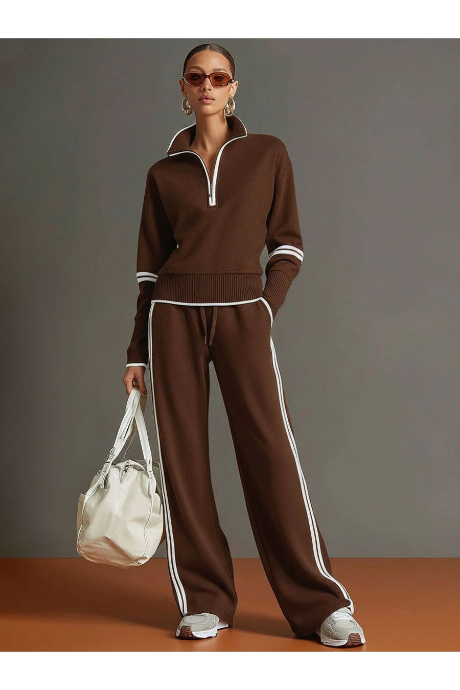 Marietta – chemisier et pantalon à pattes larges