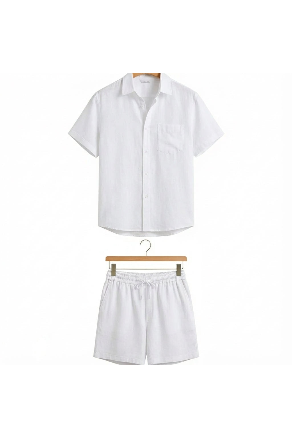 Ensemble Chemise Short en Lin Homme