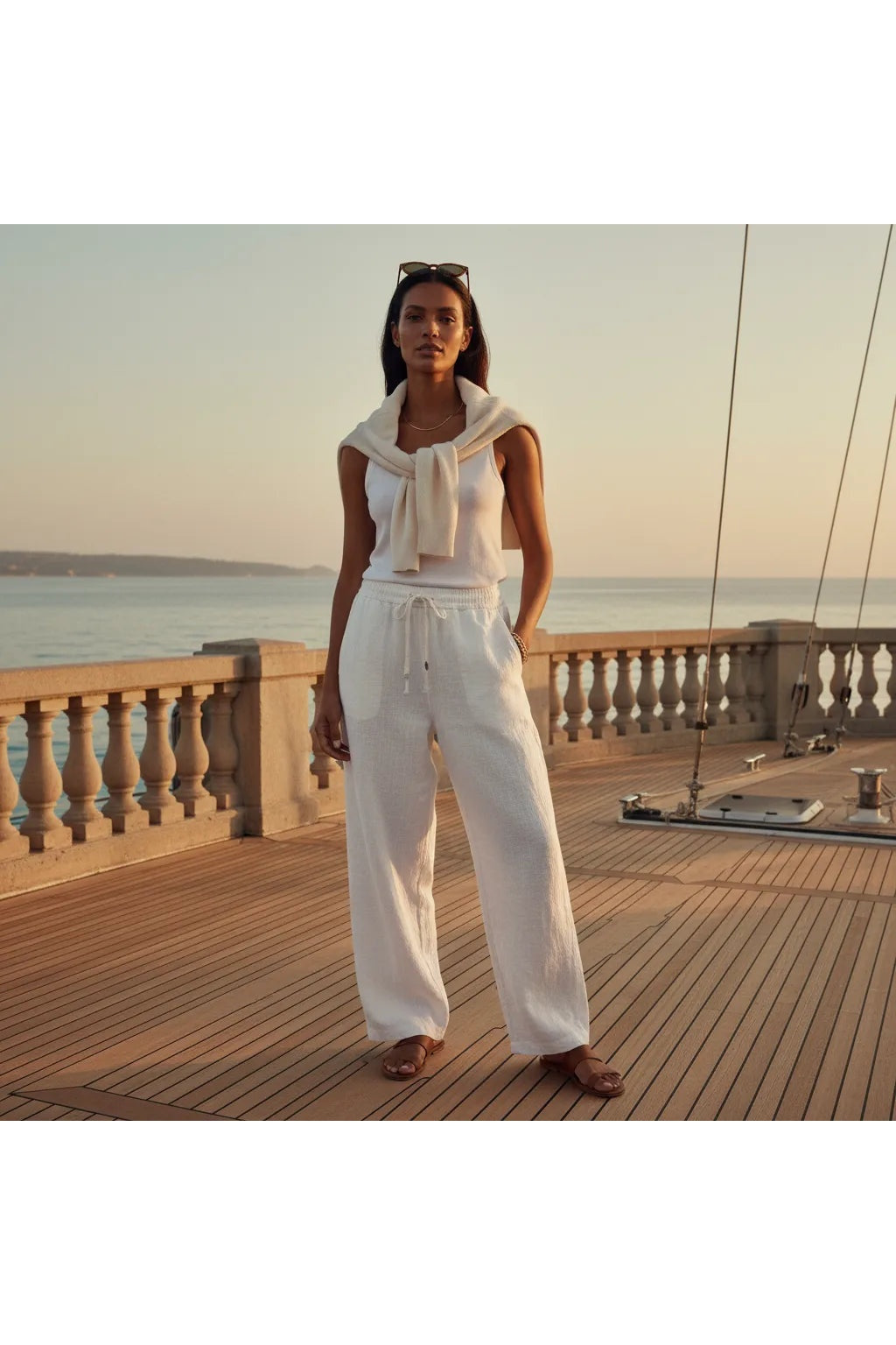 Pantalon en Lin