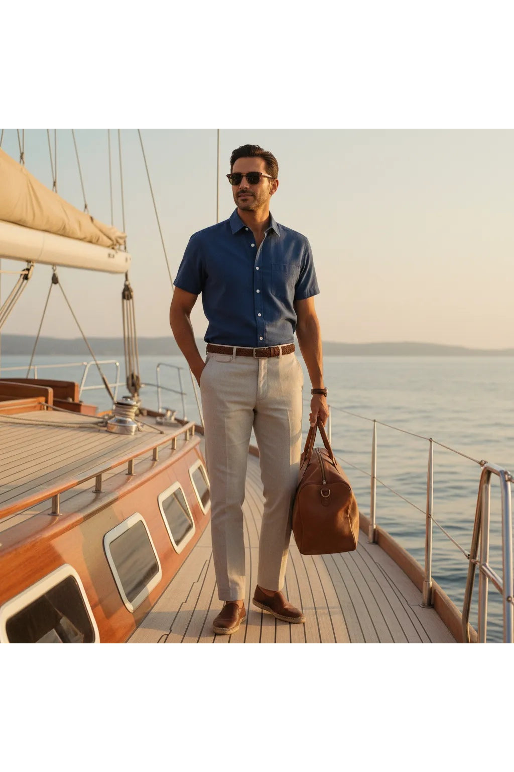 Chemise en Lin Homme Manche Courte
