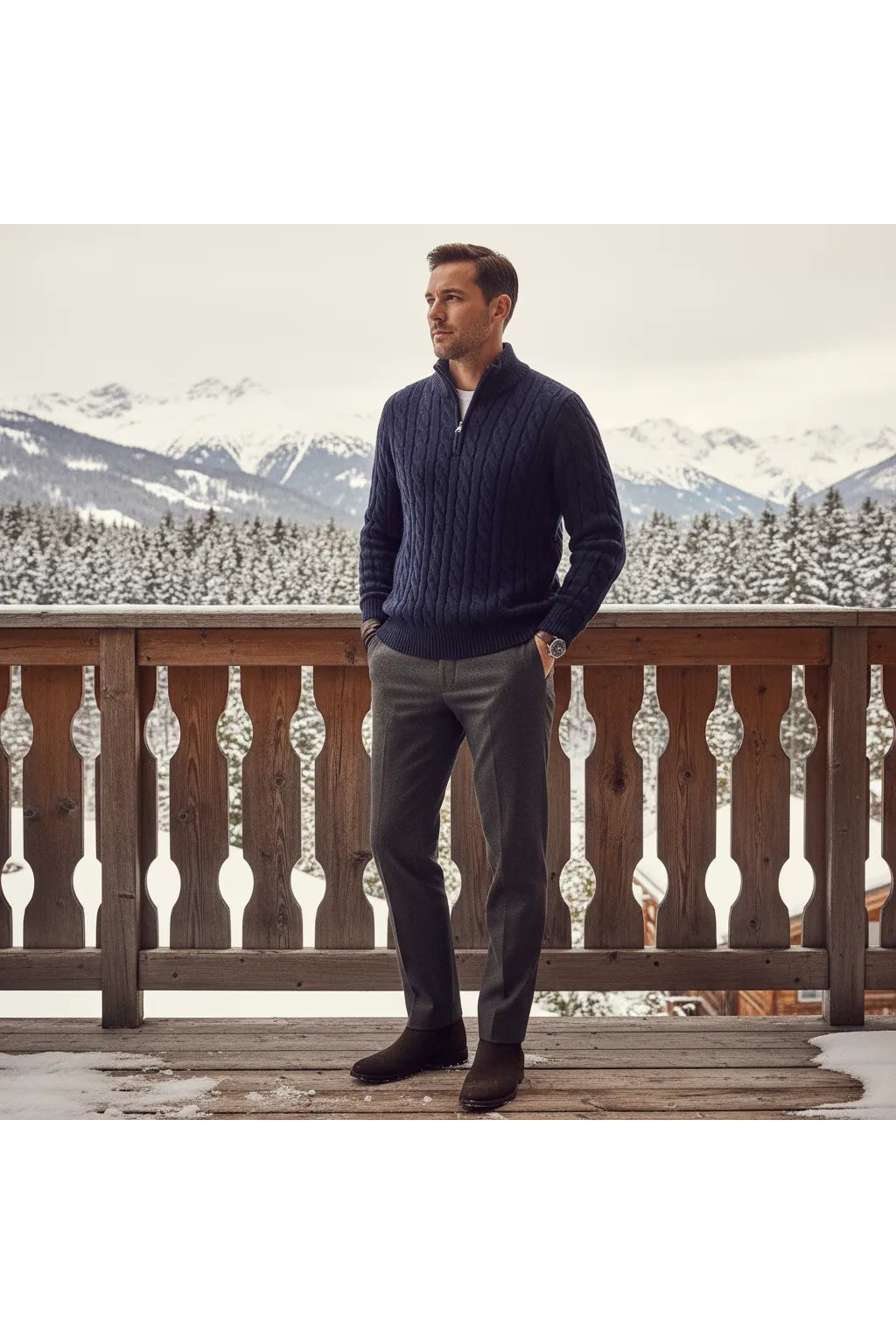 Cardigan Laine Homme