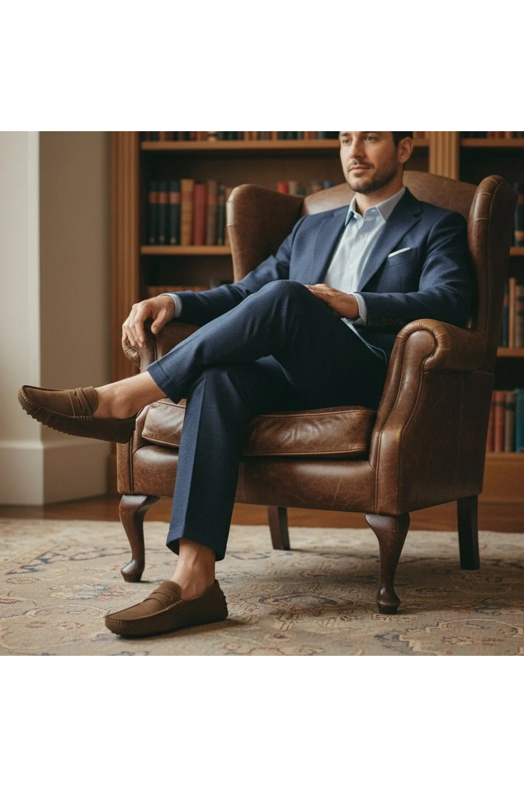 Mocassin en Daim Homme
