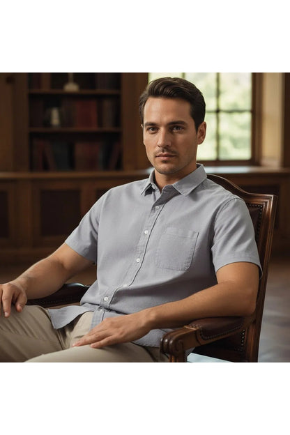 Chemise en Lin Homme Manche Courte