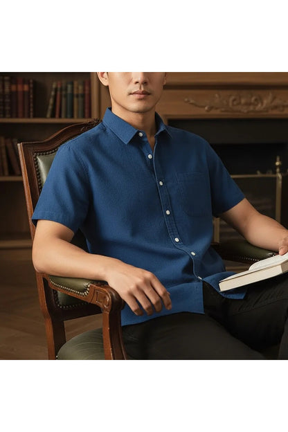Chemise en Lin Homme Manche Courte
