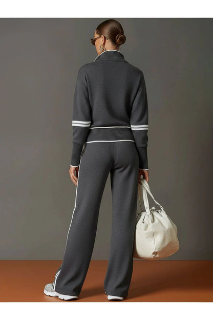 Marietta – chemisier et pantalon à pattes larges