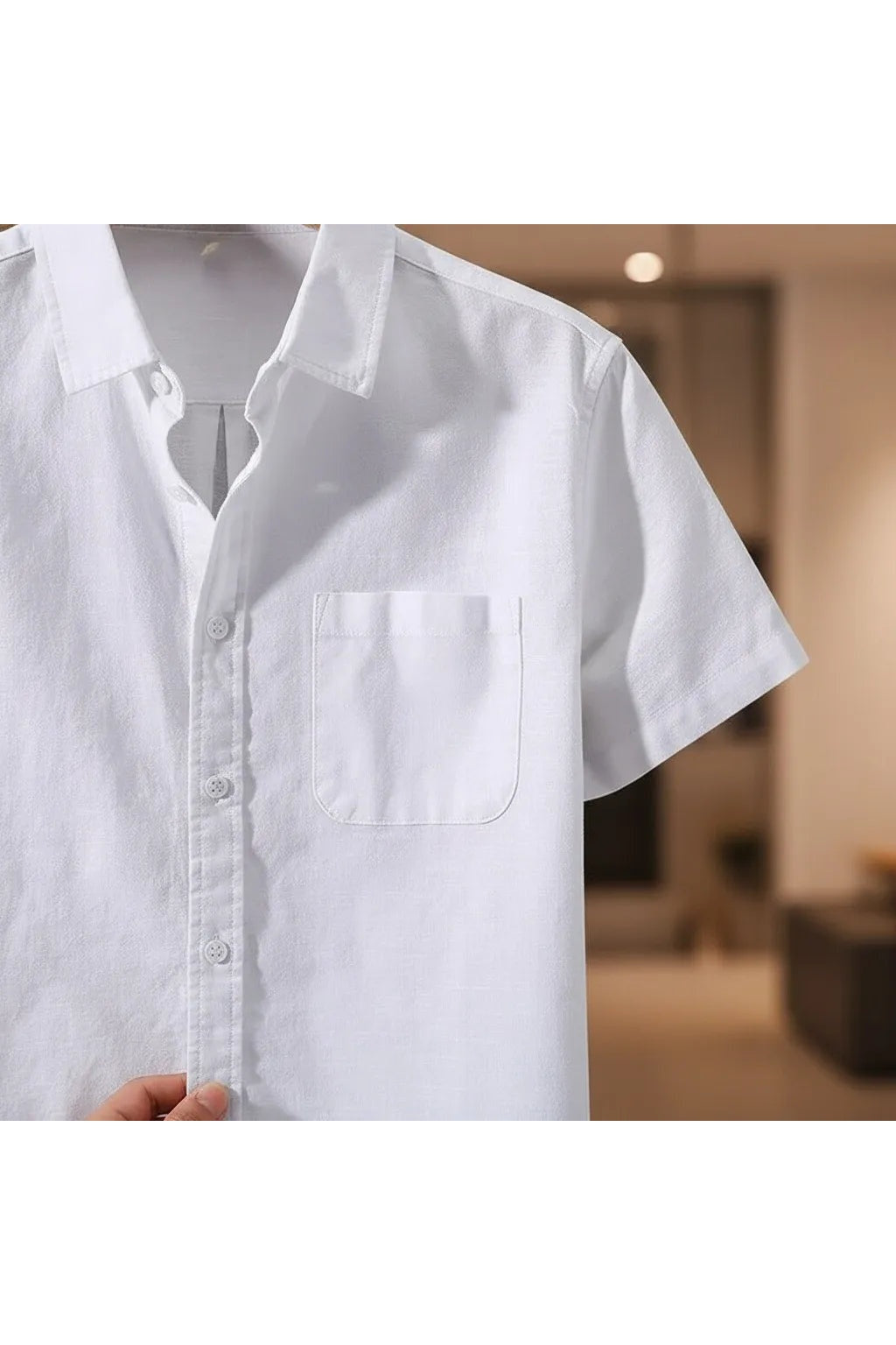 Chemise en Lin Homme Manche Courte