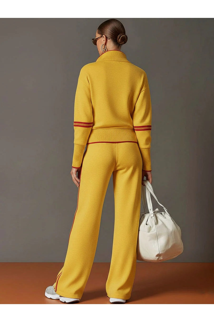 Marietta – chemisier et pantalon à pattes larges