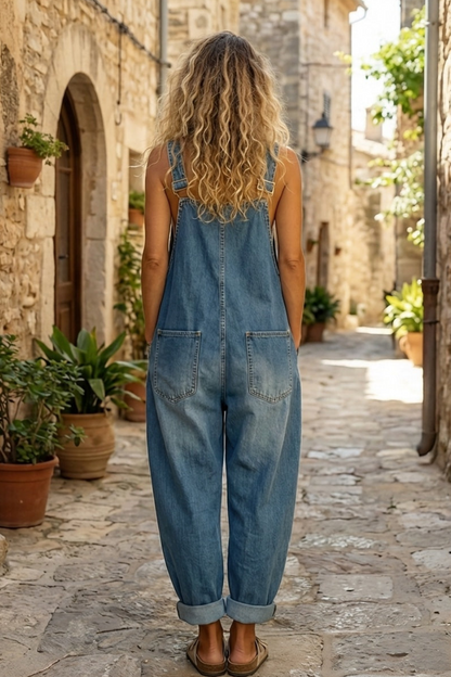 LUCIE™ SALOPETTE EN DENIM BOHÈME