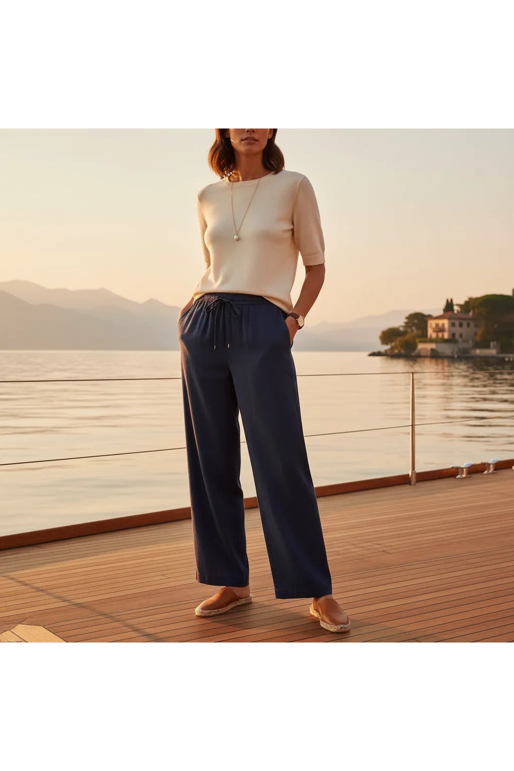 Pantalon en Lin