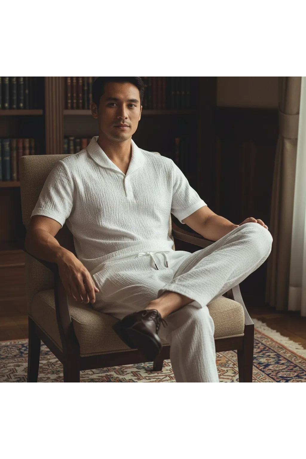 Ensemble old money homme