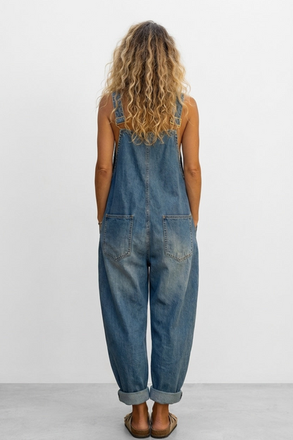 LUCIE™ SALOPETTE EN DENIM BOHÈME