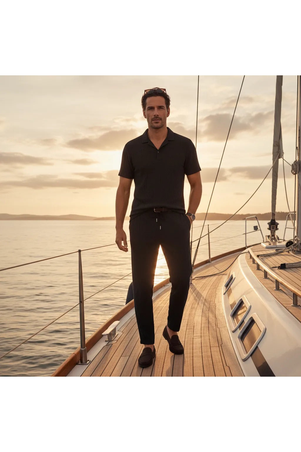 Ensemble old money homme
