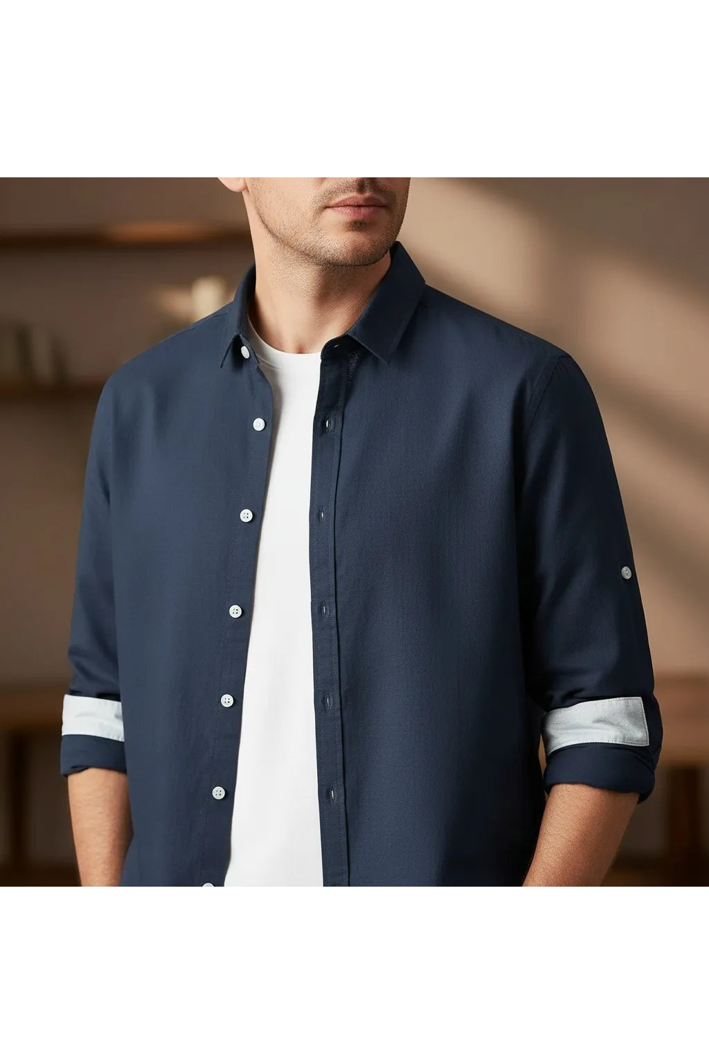 Chemise en Lin Homme Manche Longue