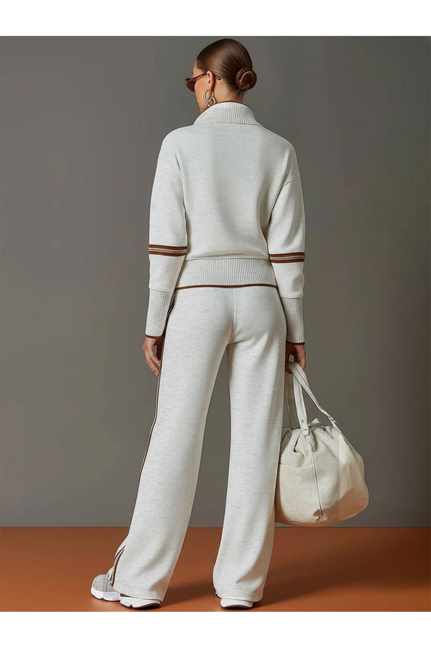 Marietta – chemisier et pantalon à pattes larges