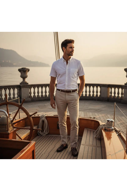 Chemise en Lin Homme Manche Courte