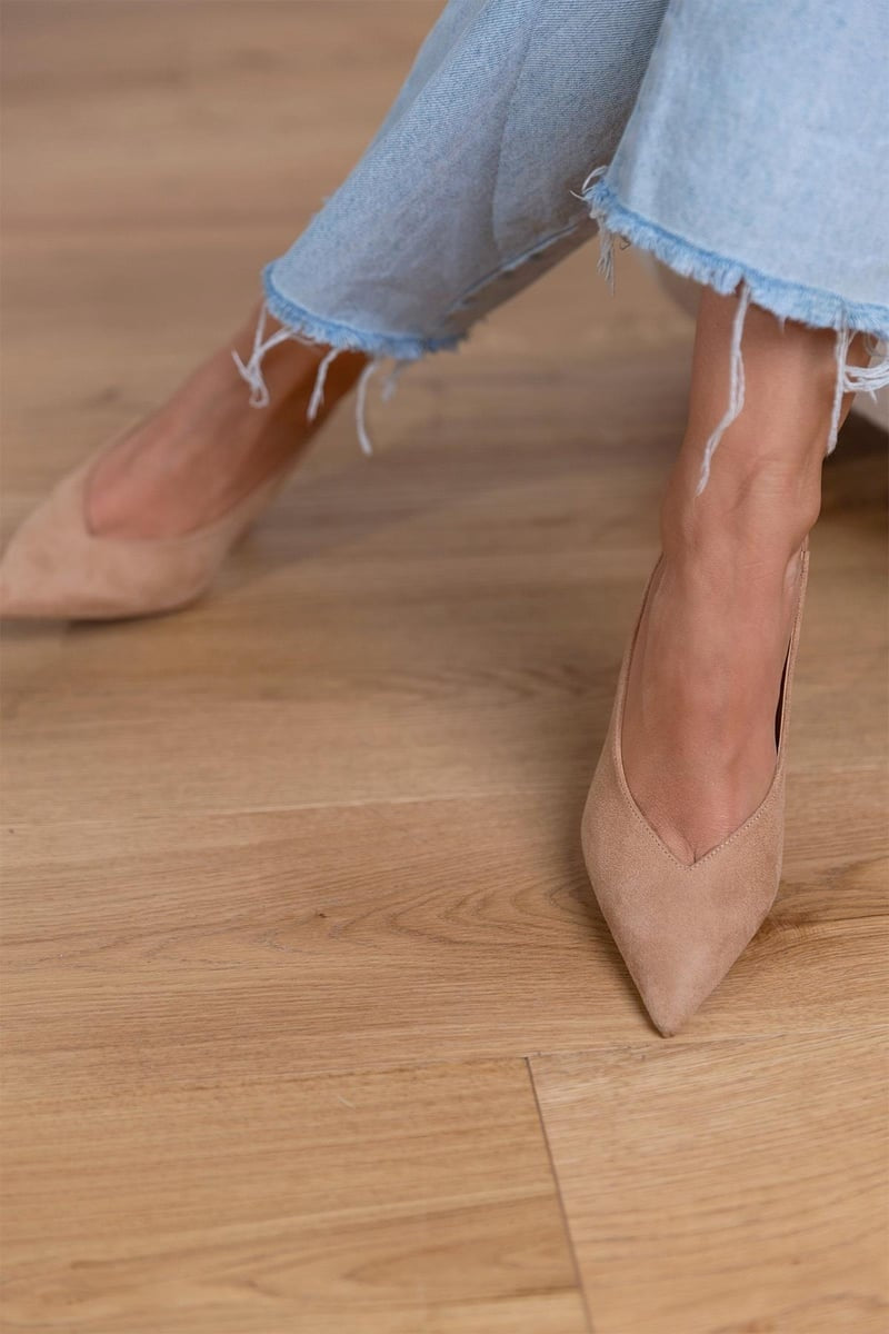 MARLENA™ ESCARPINS À TALON BAS NUDE