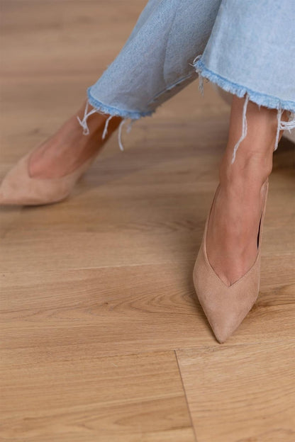 MARLENA™ ESCARPINS À TALON BAS NUDE
