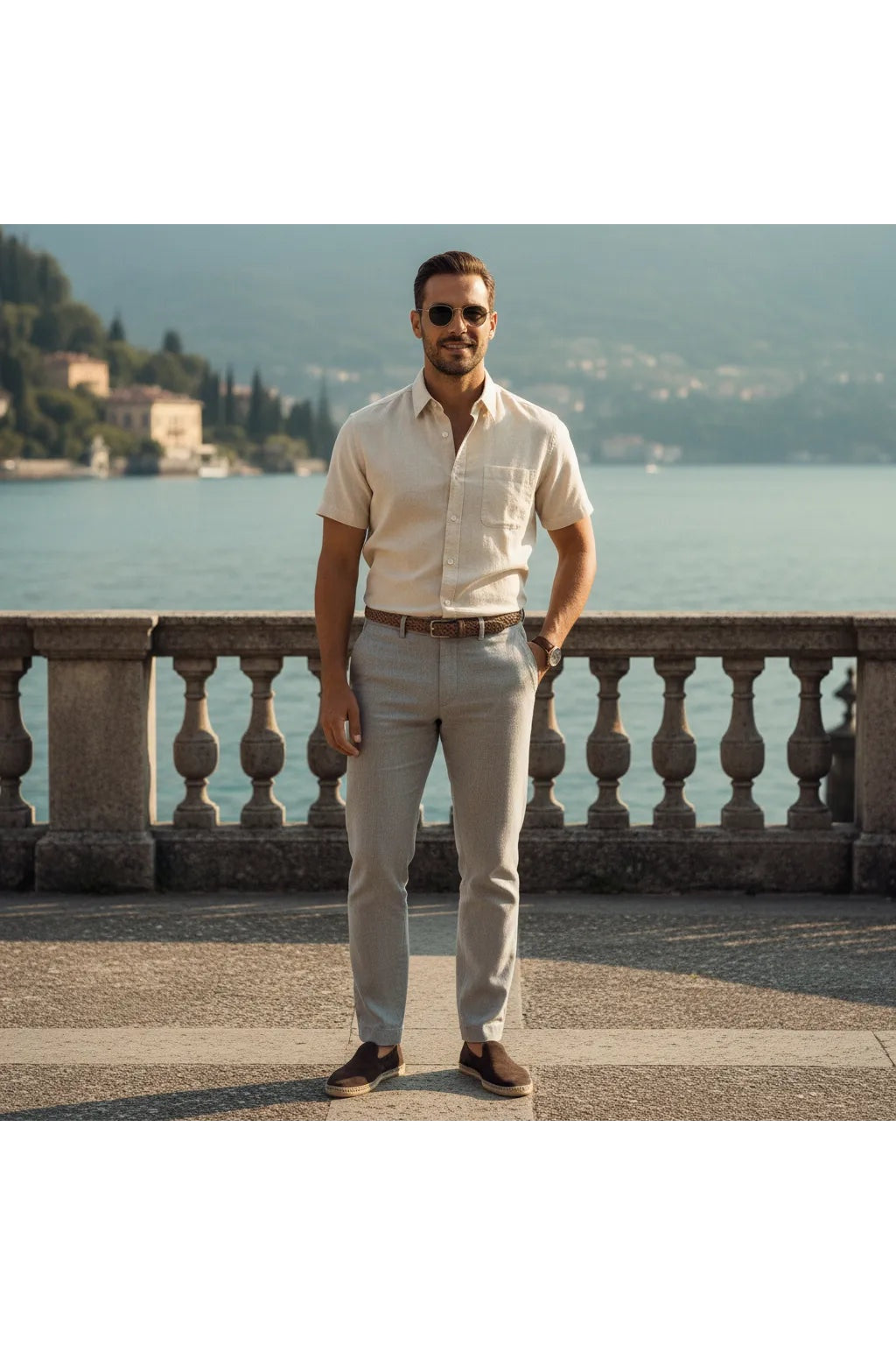 Chemise en Lin Homme Manche Courte