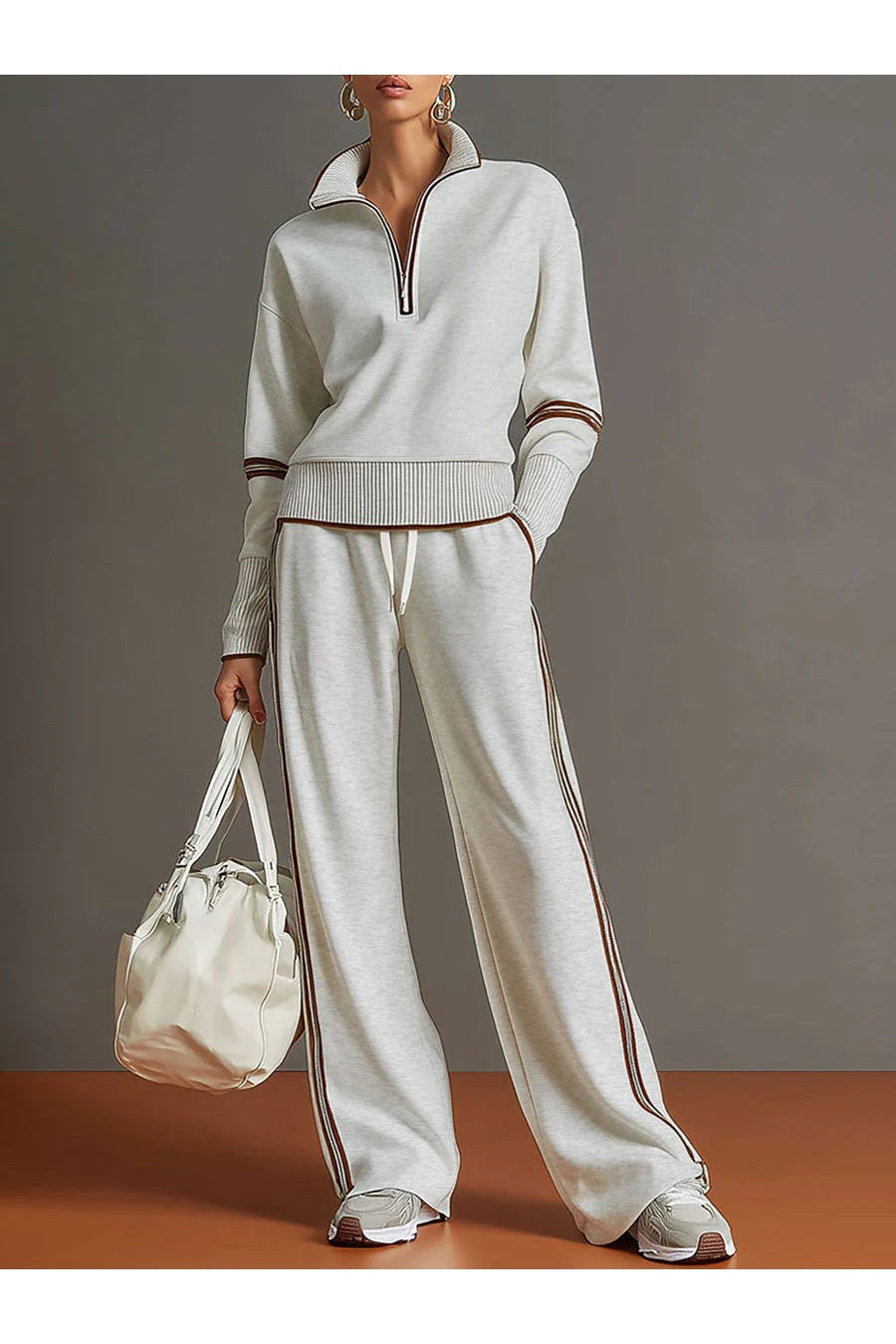 Marietta – chemisier et pantalon à pattes larges