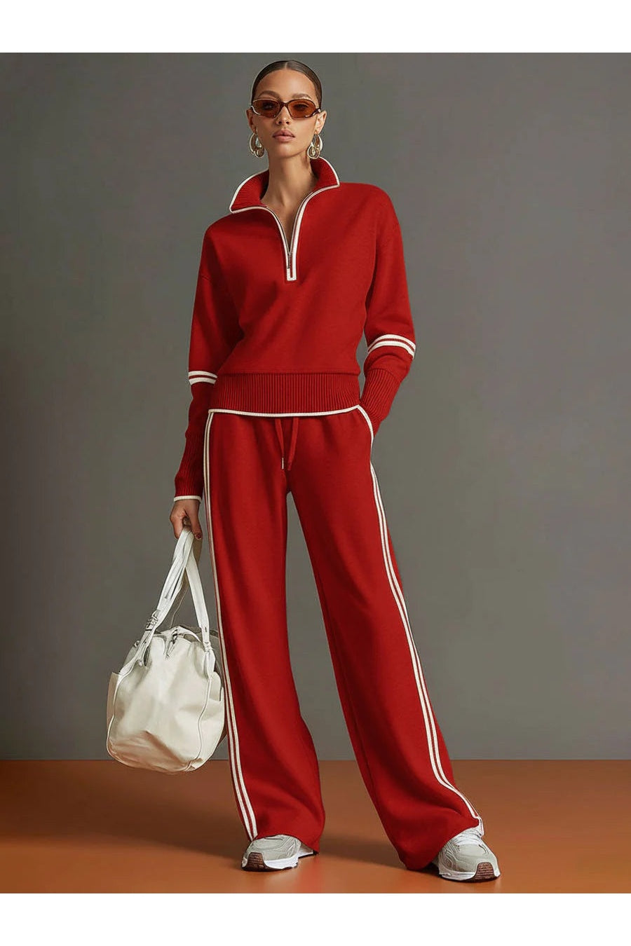 Marietta – chemisier et pantalon à pattes larges